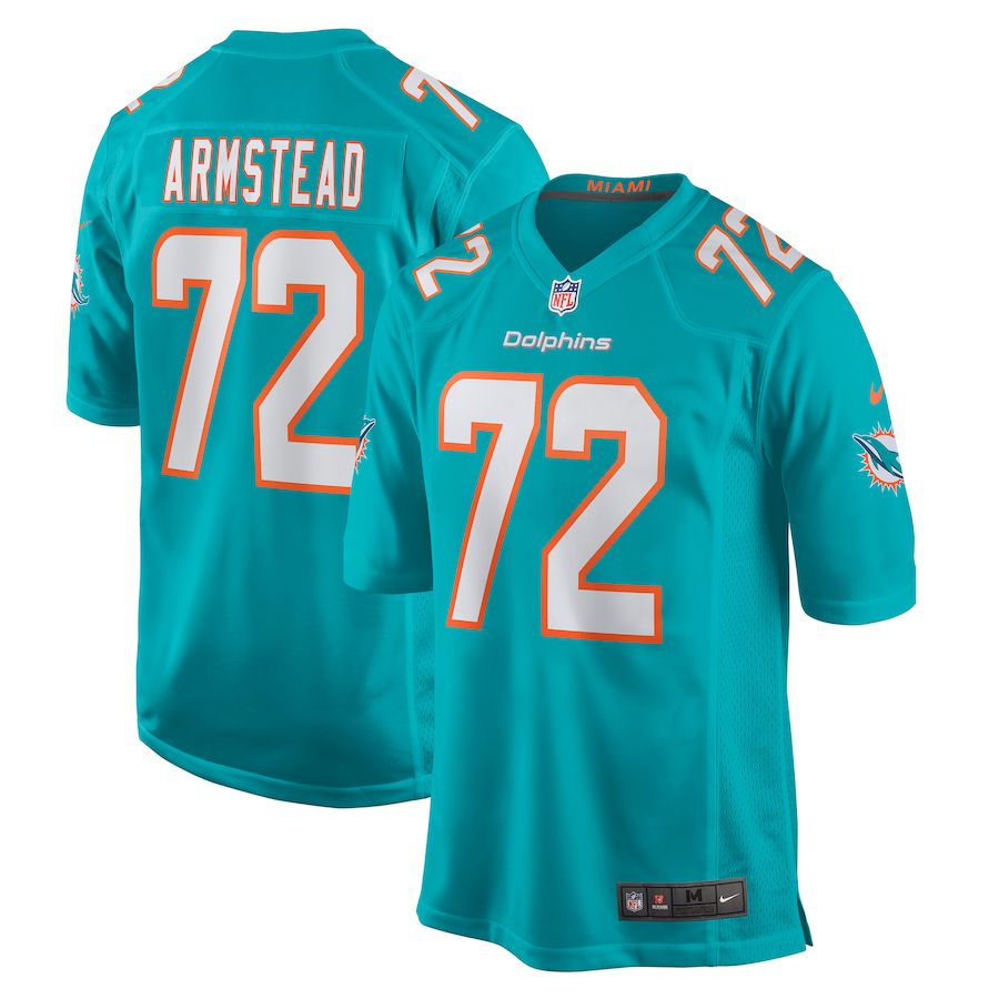 Men Miami Dolphins #72 Terron Armstead Nike Aqua Game NFL Jersey->miami dolphins->NFL Jersey